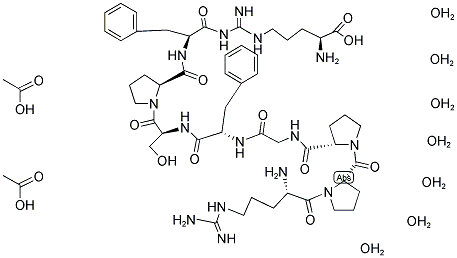 BRADYKININ DIACETATE HEPTAHYDRATE 结构式