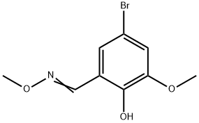 5-BROMO-2-HYDROXY-3-METHOXYBENZENECARBALDEHYDE O-METHYLOXIME 结构式
