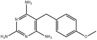 2,6-Diamino-5-(4-methoxybenzyl)-4-pyrimidinylamine 结构式