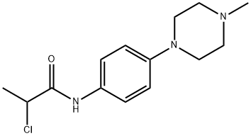 2-CHLORO-N-[4-(4-METHYLPIPERAZINO)PHENYL]PROPANAMIDE 结构式