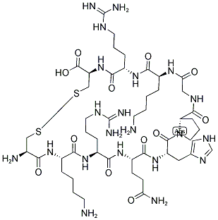 CYS-LYS-ARG-GLN-HIS-PRO-GLY-LYS-ARG-CYS 结构式