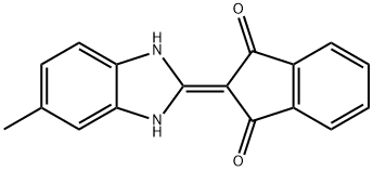 2-(5-Methyl-3-hydrobenzimidazol-2-ylidene)indane-1,3-dione 结构式