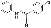 1-CYANO-1-(4-CHLOROPHENYL)-2-(PHENYLAMINO)ETHENE 结构式
