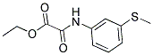 ETHYL 2-[3-(METHYLTHIO)ANILINO]-2-OXOACETATE 结构式