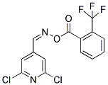 2,6-DICHLORO-4-[(([2-(TRIFLUOROMETHYL)BENZOYL]OXY)IMINO)METHYL]PYRIDINE 结构式