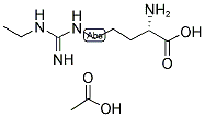 NG-MONOETHYL-L-ARGININE, MONOACETATE SALT 结构式
