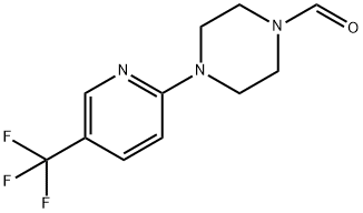 4-(5-(TRIFLUOROMETHYL)-2-PYRIDYL)PIPERAZINECARBALDEHYDE 结构式