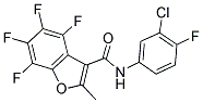 N3-(3-CHLORO-4-FLUOROPHENYL)-4,5,6,7-TETRAFLUORO-2-METHYLBENZO[B]FURAN-3-CARBOXAMIDE 结构式