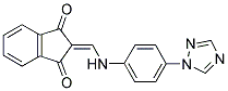 2-(((4-(1,2,4-TRIAZOLYL)PHENYL)AMINO)METHYLENE)INDANE-1,3-DIONE 结构式