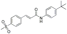 N-(4-TERT-BUTYLPHENYL)-3-[4-(METHYLSULPHONYL)PHENYL]-(2E)-PROPENAMIDE 结构式