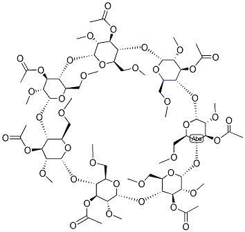 HEPTAKIS(3-O-ACETYL-2,6-DI-O-METHYL)-BETA-CYCLODEXTRIN 结构式