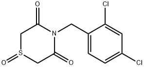 4-(2,4-DICHLOROBENZYL)-1LAMBDA4,4-THIAZINANE-1,3,5-TRIONE 结构式