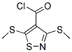 3,5-Bis-methylsulfanyl-isothiazole-4-carbonyl chloride 结构式