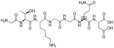 H-GLY-THR-LYS-GLY-GLY-GLN-ASP-OH 结构式