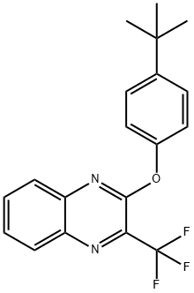 2-[4-(TERT-BUTYL)PHENOXY]-3-(TRIFLUOROMETHYL)QUINOXALINE 结构式
