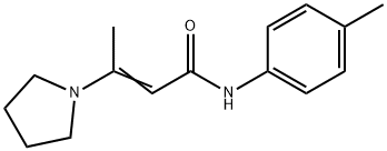 3-PYRROLIDIN-1-YL-BUT-2-ENOIC ACID P-TOLYLAMIDE 结构式