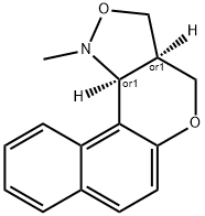 (3AS,11CR)-1-甲基-1,3A,4,11C-四氢-3H-苯并[5,6]色烯[4,3-C]异噁唑 结构式