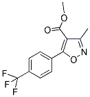 METHYL 3-METHYL-5-[4-(TRIFLUOROMETHYL)PHENYL]ISOXAZOLE-4-CARBOXYLATE 结构式