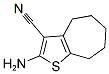 2-AMINO-5,6,7,8-TETRAHYDRO-4H-CYCLOHEPTA[B]THIOPHENE-3-CARBONITRILE 结构式