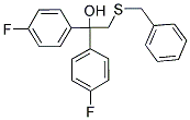 2-(BENZYLSULFANYL)-1,1-BIS(4-FLUOROPHENYL)-1-ETHANOL 结构式