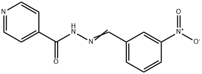 N'-(3-NITROBENZYLIDENE)ISONICOTINOHYDRAZIDE 结构式