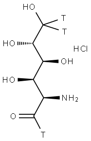 GLUCOSAMINE HYDROCHLORIDE, D-, [1,6-3H(N)] 结构式