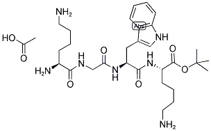 H-LYS-GLY-TRP-LYS-OTBU ACETATE SALT 结构式