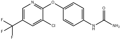 N-(4-([3-CHLORO-5-(TRIFLUOROMETHYL)-2-PYRIDINYL]OXY)PHENYL)UREA 结构式