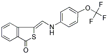 3-([4-(TRIFLUOROMETHOXY)ANILINO]METHYLENE)-2-BENZOTHIOPHEN-1(3H)-ONE 结构式