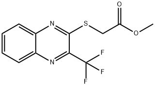 METHYL 2-([3-(TRIFLUOROMETHYL)-2-QUINOXALINYL]SULFANYL)ACETATE 结构式