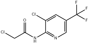 2-氯-N-(3-氯-5-(三氟甲基)吡啶-2-基)乙酰胺 结构式