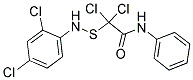 N1-PHENYL-2,2-DICHLORO-2-[(2,4-DICHLOROANILINO)THIO]ACETAMIDE 结构式