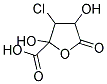 3-CHLORO-2,4-DIHYDROXY-5-OXO-2-TETRAHYDROFUROIC ACID 结构式