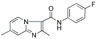 N-(4-FLUOROPHENYL)-2,7-DIMETHYLIMIDAZO[1,2-A]PYRIDINE-3-CARBOXAMIDE 结构式