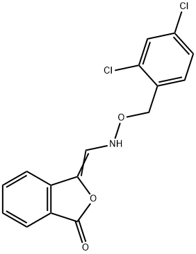 3-(([(2,4-DICHLOROBENZYL)OXY]AMINO)METHYLENE)-2-BENZOFURAN-1(3H)-ONE 结构式