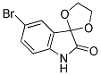 5'-Bromospiro[1,3-dioxolane-2,3'-indol]-2'(1'H)-one 结构式
