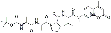 BOC-ALA-ALA-PRO-VAL-AMC 结构式