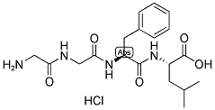 H-GLY-GLY-PHE-LEU-OH HCL 结构式