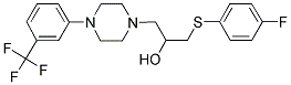 1-[(4-FLUOROPHENYL)SULFANYL]-3-(4-[3-(TRIFLUOROMETHYL)PHENYL]PIPERAZINO)-2-PROPANOL 结构式