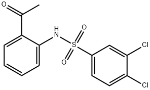 N-(2-ACETYLPHENYL)-3,4-DICHLOROBENZENESULFONAMIDE 结构式