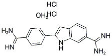 4ˊ,6-二脒基-2-苯基吲哚二盐酸盐 结构式