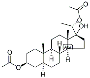 5-ALPHA-PREGNAN-3-BETA, 17,20-ALPHA-TRIOL 3,20-DIACETATE 结构式