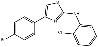 (4-(4-BROMOPHENYL)(2,5-THIAZOLYL))(2-CHLOROPHENYL)AMINE 结构式