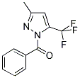 1-BENZOYL-5(3)-METHYL-3(5)-TRIFLUOROMETHYLPYRAZOLE 结构式