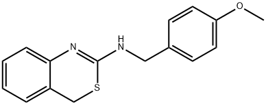 N-(4-METHOXYBENZYL)-4H-3,1-BENZOTHIAZIN-2-AMINE 结构式