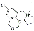 1-[(6-CHLORO-4H-1,3-BENZODIOXIN-8-YL)METHYL]-1-METHYLTETRAHYDRO-1H-PYRROLIUM IODIDE 结构式