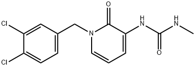 N-[1-(3,4-DICHLOROBENZYL)-2-OXO-1,2-DIHYDRO-3-PYRIDINYL]-N'-METHYLUREA 结构式