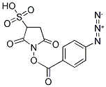 N-羟基磺基琥珀酰亚胺-4-叠氮基苯甲酸酯 结构式