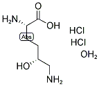 (2S,5R)-2,6-DIAMINO-5-HYDROXYCAPROIC ACID DIHYDROCHLORIDE MONOHYDRATE 结构式