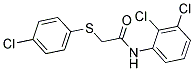 2-[(4-CHLOROPHENYL)SULFANYL]-N-(2,3-DICHLOROPHENYL)ACETAMIDE 结构式